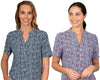 BILLIE BERRY 3 BUTTON NECK SHORT SLEEVE