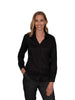 FREYA BLACK DOUBLE BUTTON LONG SLEEVE