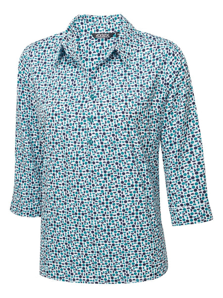 IZZY JADE 3/4 SLEEVE WITH COLLAR