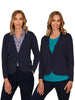 JACKIE NAVY KNIT JACKET