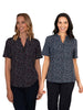 JEWEL RED 3 BUTTON NECK SHORT SLEEVE