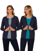 POLLY NAVY LONGLINE CARDIGAN