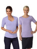 MARIE LILAC STRETCH UNDERSUIT TOP SHORT SLEEVE