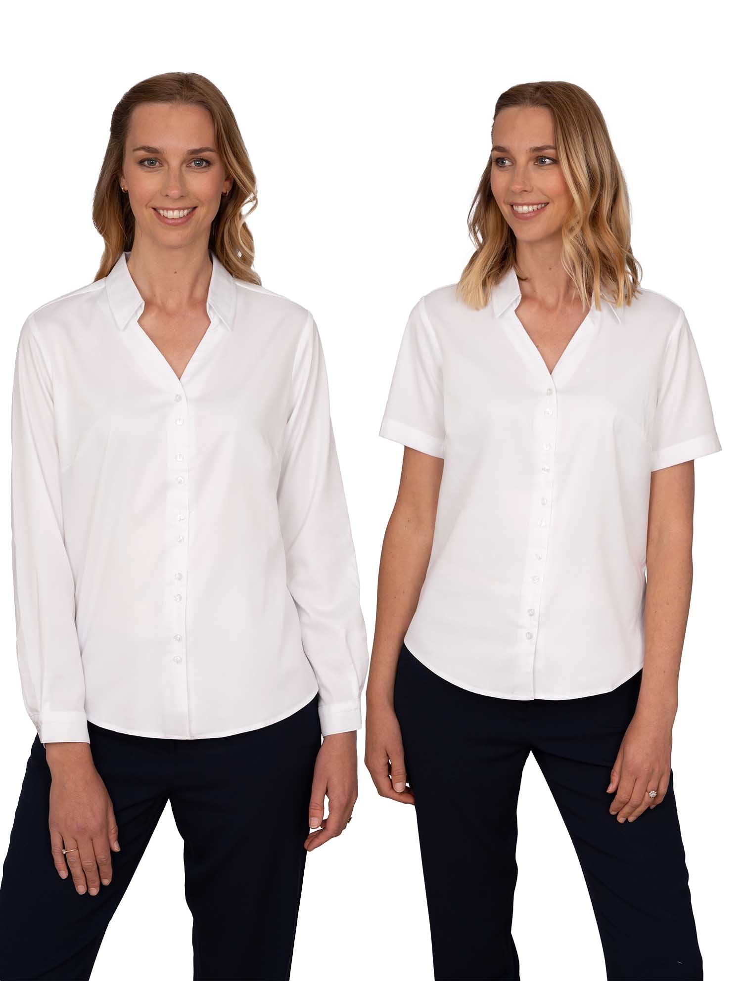 Freya short sleeve blouse | White | Ladies Uniform | Vortex