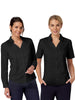 FREYA BLACK DOUBLE BUTTON LONG SLEEVE