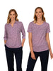 IZZY MAGENTA 3/4 SLEEVE WITH COLLAR