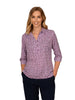 IZZY MAGENTA 3/4 SLEEVE WITH COLLAR