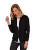 SALLY CHARCOAL ZIP CARDIGAN