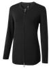 SALLY CHARCOAL ZIP CARDIGAN