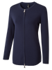 SALLY NAVY ZIP CARDIGAN